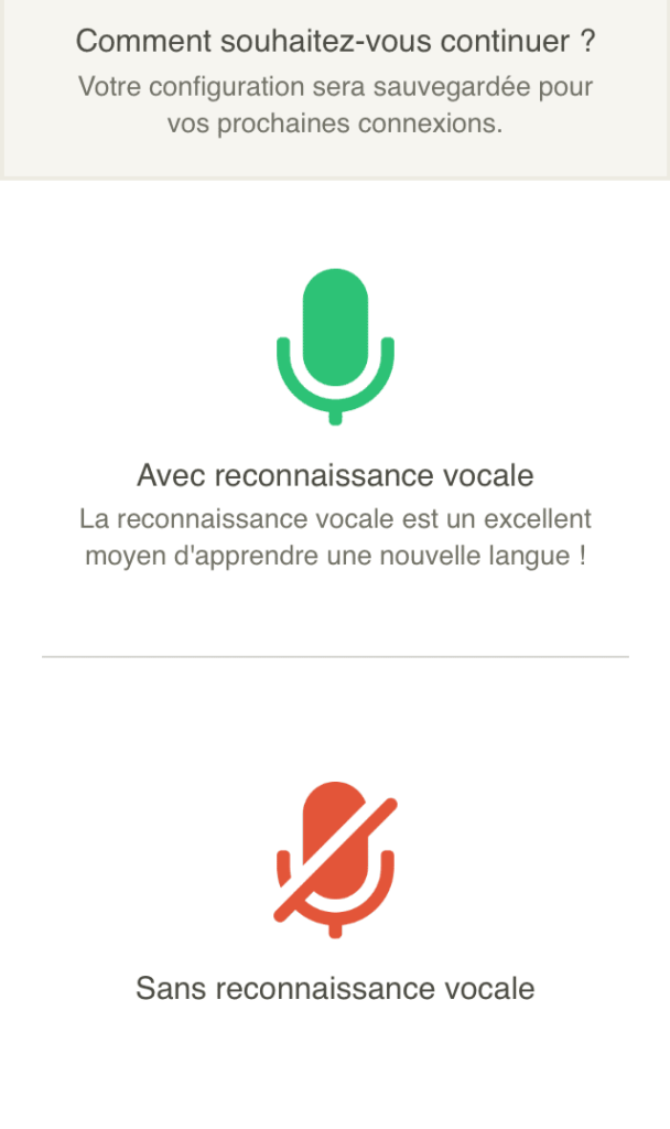 Reconnaissance vocale de Babbel
