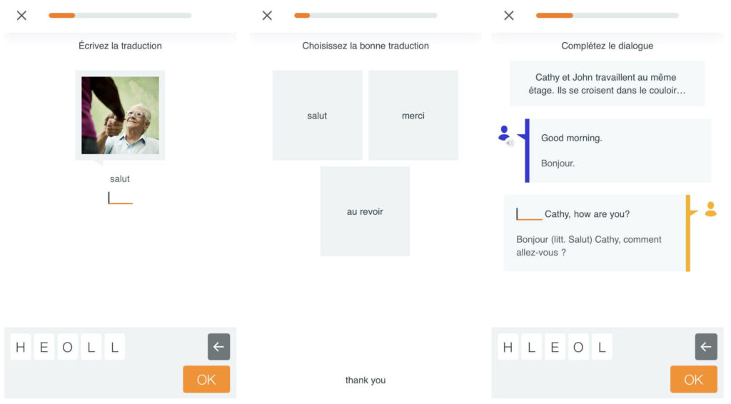 Babbel_structure des cours