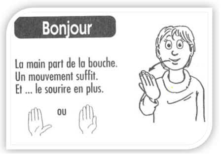 Bonjour en langue des signes française