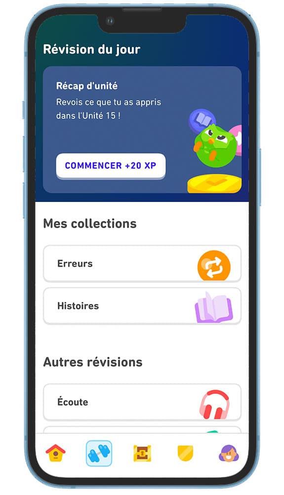 Duolingo - Les révisions